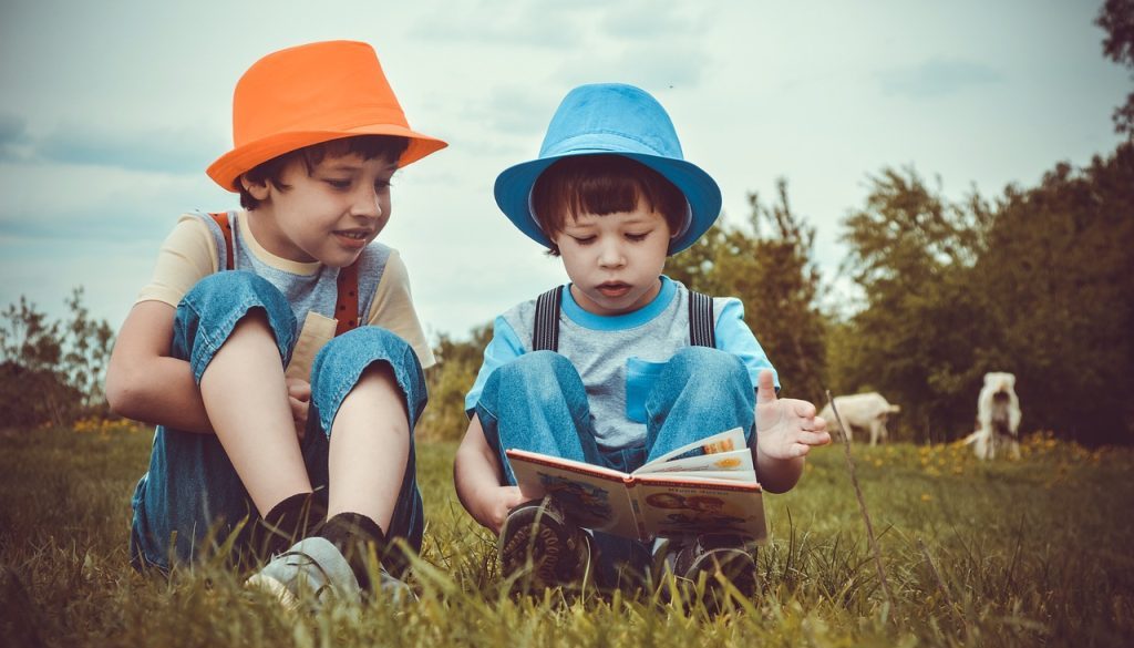 boys kids reading summer brothers 3396713