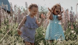 girls nature happiness kids happy 6174061